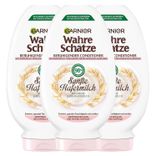 Garnier Wahre Schätze - Beruhigende Spülung - Sanfte Hafermilch für empfindliches Haar und sensible Kopfhaut (3 x 200 ml) für 5,68€ inkl. Prime Versand (statt 7€)