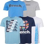 5er-Pack Bench Herren Kibbin T-Shirts (Denim Blau /​ Grau Melange /​ Marineblau /​ Weiß /​ Eisblau) für 40,98€ inkl. Versand (statt 50€)