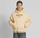 Karl Kani Oversized Hoodie mit Label-Print in sand für 49,89€ inkl. Versand (statt 70€)