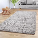TT Home Teppiche im Angebot - z.B. TT Home Teppich Wohnzimmer Hochflor (160x220cm) in Grau Silber für 22,39€ inkl. Prime Versand (statt 28€)
