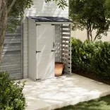 Bessagi Garden Gartenschrank Vera (130/55/180 cm) Weiß Tanne für 179,10€ inkl. Versand (statt 225€)