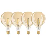 4x Ledvance Smart+ LED Filament G120 Globe 6W E27 Gold extra warm dimmbar Zigbee für 39,98€ inkl. Versand (statt 50€)