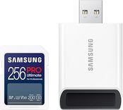 Samsung PRO Ultimate SD-Karte, 256 GB, UHS-I U3, Full HD & 4K UHD, 200 MB/s Lesen, 130 MB/s Schreiben, Inkl. USB-Kartenleser, MB-SY256SB/WW für 18,90€ inkl. Versand (statt 38€)
