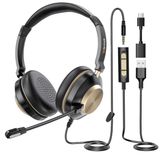 Wantek USB Headset mit Mikrofon und Noise Cancelling für 10,19€ inkl. Prime Versand (statt 34€)