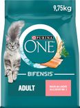 9,75 kg Purina One Bifensis Trockenfutter mit Lachs für ausgewachsene Katzen für 35,20€ inkl. Prime Versand (statt 50€)
