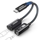 Ugreen 2 in 1 Kopfhörer Adapter USB C auf Klinke (60 W, Hi-Res 32Bit/384KHz) für 14,99€ inkl. Prime Versand (statt 17€)