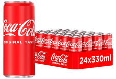 Coca-Cola Classic - koffeinhaltiger Softdrink in Einweg Dosen (24 x 330 ml) für 14,84€ inkl. Prime Versand (statt 20€)