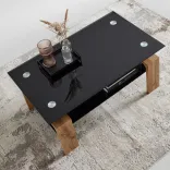 Mömax: Couchtisch Intro (100/45/60 cm) Schwarz/Eichefarben für 89,85€ inkl. Versand (statt 100€)

