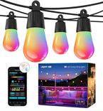15m Lepro ZB1 Smarte AI Außen LED Lichterkette (RGB+Warmweiß, WLAN Glühbirnen, App-Steuerung, Alexa & Google komp., IP65) für 36,49€ inkl. Versand (statt 50€)
