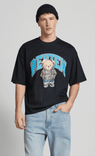 Review T-Shirt mit Label-Print in Schwarz für 24,89€ inkl. Versand (statt 30€)