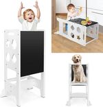 Dripex Lernturm rür Kinder Baby, Montessori Lernturm mit Tafel, verwandelbar in Kindertisch und Stuhl für 42,72€ inkl. Versand (statt 57€)