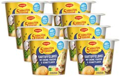 8x 53g Maggi 5 Minuten Terrine Kartoffelbrei mit Creme fraiche (leckeres Fertiggericht, Instant Kartoffel-Püree) für 7,60€ inkl. Prime Versand (statt 12€) - SparAbo!
