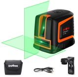 Dovoh C2-120G  Kreuzlinienlaser (selbstnivellierend, hohe Genauigkeit, Dual-Lasermodul, USB-Aufladung, Pulsmodus, 2600mAh) für 24,28€ inkl. Versand (statt 49€)