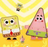 Area-X SpongeBob Schwammkopf Sets AB0033 & AB0034 (SpongeBob oder Patrick, ca. 600 Teile Klemmbausteinset mit Holz- und Acrylplatten) für 28,39€ (statt 50€)