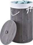 Juskys Bambus Wäschekorb Curly-Round mit Deckel (55L) in Grau für 17,99€ inkl. Prime Versand (statt 25€)
