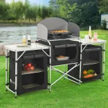 Große Campingküche Garda Faltbare Küchenbox mit Windschutz und Arbeitsplatte für 59,50€ inkl. Versand (statt 80€)