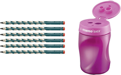 Preisfehler? Stabilo Stifte-Set - Ergonomischer Dreikant-Bleistift für Rechtshänder und Spitzer mit Auffangbehälter für 3,89€ inkl. Prime Versand (statt 15€)