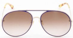 Chloé Pilotenbrille in Goldfarben-Blau für 87,99€ inkl. Versand (statt 135€)