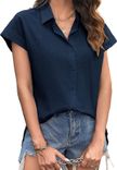 Zeagoo Damen Kurzarm Bluse in 6 Farben für je 14,99€ inkl. Prime Versand (statt 25€)