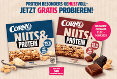 Corny Nuts & Protein-Riegel gratis testen (GzG) - bis zum 14.09.2025
