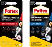 Pattex Sekundenkleber Flüssig (1x10g) + Sekundenkleber Ultra Gel (1x10g) im Set für 6,74€ inkl. Prime Versand (statt 10€) 