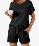 Ekouaer kurzes Damen Pyjama-Set in verschiedenen Farben ab 13,19€ inkl. Prime Versand (statt 22€)