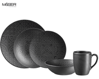 Mäser Kombiservice in Schwarz (10-teilig) - Traditional Tiles für 26,85€ inkl. Versand (statt 40€)

