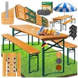 Kesser Bierzeltgarnitur 3 teilig Gartenmöbel-Set (Klappbar, 170 x 46 x 75cm) für 79,80€ inkl. Prime Versand (statt 110€)