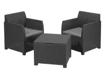 3-teilig Livarno home Balkonmöbel-Set, mit Stauraumfunktion für 108,89€ inkl. Versand (statt 169€)