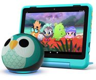 Amazon Fire HD 8 Kids Pro-Tablet + Echo Dot Kids mit Alexa im Eulen-Design + 1 Jahr Amazon Kids+ für 89,99€ (statt 98€)