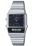 Casio CA.AQ-800E-1AEF Qd Black CINT Silver Bracelet 40.7 Herren Vintage Quarz Armbanduhr für 29,95€ inkl. Prime Versand (statt 47€)