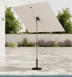 mömax: Sonnenschirm Kai in Hellgrau/ Beige (ca.130 x 190 x 180 cm) für 36,95€ inkl. Versand (statt 60€)