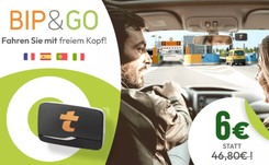 Bip&Go: Badge zur elektr. Mautzahlung auf Autobahnen in Frankreich, Spanien, Portugal & Italien für 4,80€ (statt 6€)