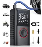 Powools Kabellose Elektrische Luftpumpe (150PSI Akku Kompressor Fahrradpumpe mit LED-Licht & Auto-Stopp) für 19,99€ inkl. Prime Versand (statt 30€)