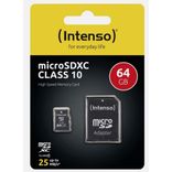 Intenso Micro SDXC Karte 64GB Speicherkarte Class 10 für 4,44€ inkl. Versand (statt 9€)