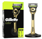GilletteLabs mit Reinigungs-Element - Rasierer für Männer Champion Gold Edition für 9,95€ inkl. Prime Versand (statt 20€)