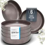 Pure Living Steingut Suppenteller Set (6 tiefe Teller) für 19,99€ inkl. Prime Versand (statt 50€) 
