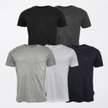 5er-Set French Connection Herren T-Shirts Mehrfarbig für 30,98€ inkl. Versand (statt 35€)