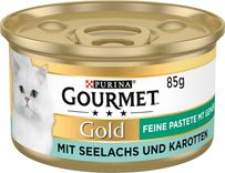 Gourmet Gold Feine Pastete Seelachs & Karotten (12 x 85g) für 4,95€ inkl. Prime Versand (statt 6€) - Spar-Abo!