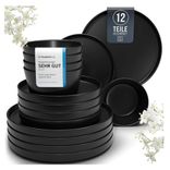 12-tlg. Steingut Manhattan Geschirrset (für 4 Personen) nur 29,90€ inkl. Prime Versand (statt 80€)