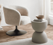 Premium Living Hocker Tondo Steinoptik in Hellgrau für 77,86€ inkl. Versand (statt 100€)

