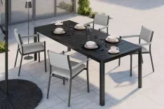 Mömax: Gartentisch Hanoi (204/100/74 cm) Anthrazit Aluminium für 363,10€ inkl. Versand (statt 420€)
