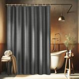 EurCross Dunkelgrau Leinen Texturiert Duschvorhang 180x180 für 16,99€ inkl. Prime Versand (statt 20€)