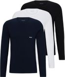 3er Pack Boss LSShirtRN 3P Classic Herren Longsleeves aus Baumwolle mit Logos für 33,56€ inkl. Prime Versand (statt 56€)