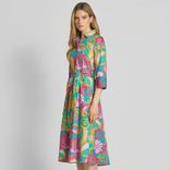 Christian Berg Woman Hemdblusenkleid mit Bindegürtel in tuerkis für 59,99€ inkl. Versand (statt 70€)