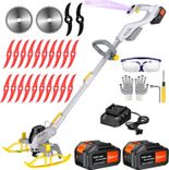WeGofly Akku Rasentrimmer (2 x 21C 4.0A Akku, Schnellladegerät Hilfsgleitrad) für 44,99€ inkl. Versand (statt 90€) 