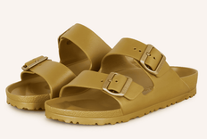 Birkenstock Pantoletten Arizona Eva - z.B in Gold für 41,94€ inkl. Versand (statt 47€)