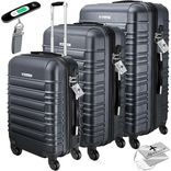 Kesser 3tlg. Hartschalenkofferset M-L-XL (inkl. Kofferwaage, Gepäckanhänger) in verschiedenen Farben für je 79,80€ inkl. Versand (statt 127€)
