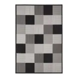 Mömax: Flachwebeteppich Noah Schwarz/Weiß ca. 160x230cm für 39,56€ inkl. Versand (statt 45€)