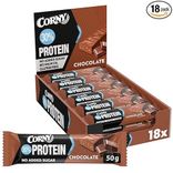 18 x 50 g Corny Protein Power Schoko, 30 Prozent Eiweiß, Fitness & Sport Riegel für 14,32€ inkl. Prime Versand (statt 17€)